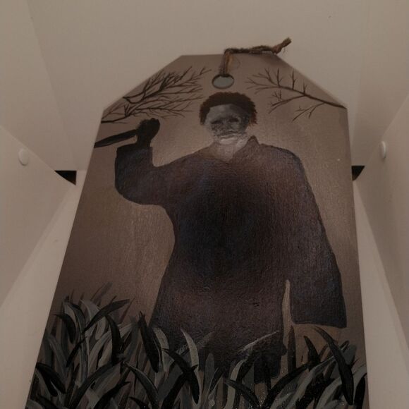 Michael Myers Halloween Art on Wood Hand Painted - Picture 7 of 12